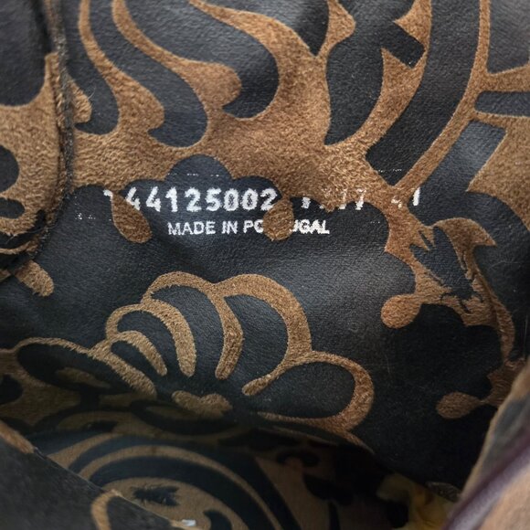 Fly London Hota Brown Suede High Heeled Ankle Boots - Picture 6 of 7